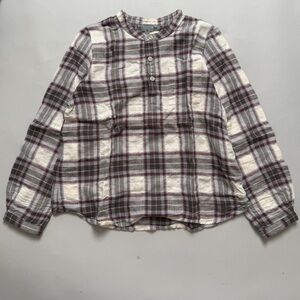 Plaid Button Down Cotton Shirt